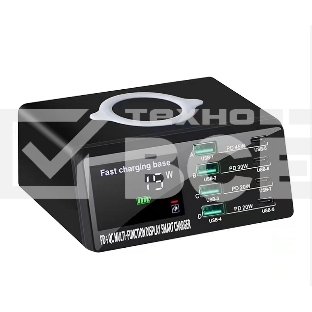 Зарядное устройство ICharge 8 Max для 9-ти телефонов/ноутбуков с индикацией потребления