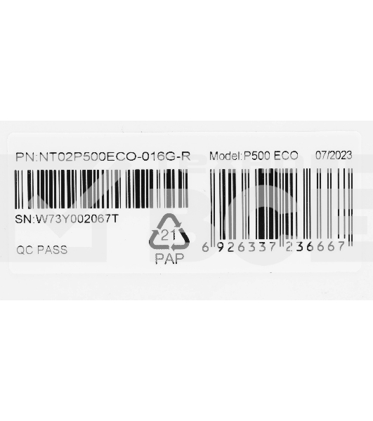 Карта памяти Netac P500 ECO 16GB MicroSDHC C10 up to 80MB/s, retail pack with SD Adapter