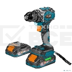 Дрель-шуруповерт Bort BAB-21S, Аккумуляторная, 18В, 2 АКБ, Кейс, фото 1