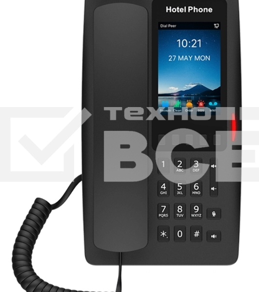 Гостиничный IP-телефон Fanvil H6W WIFI Hotel Phone HD voice 2 SIP Lines 5 Programmable Keys 1 USB port for charging 3.5