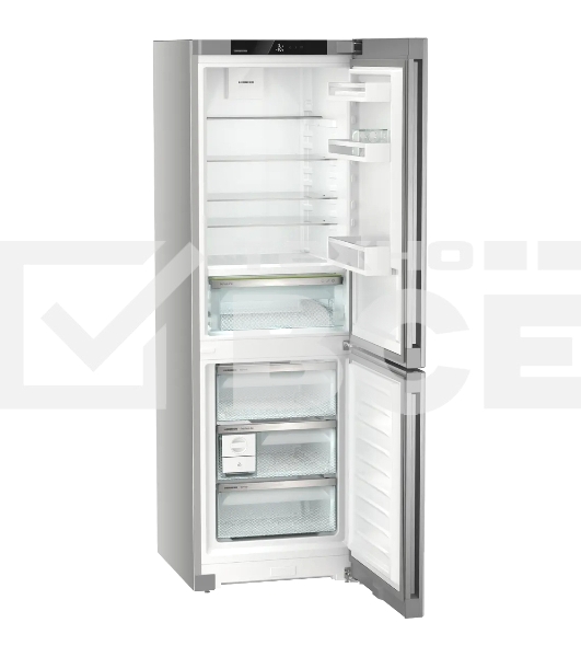 Холодильник Liebherr Plus CBNsdc 522i-22 001 серебристый SmartSteel двухкамерный 216/94л морозилка снизу, No Frost