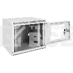 Шкаф телекоммуникационный 10' настенный 6U ExeGate EC-WM-6U.280.G.GREY (10', 6U, 350x280x287мм (ШхГхВ), передняя дверь закаленное стекло, пыле- и влагозащита IP23, светло-серый RAL 7035), фото11