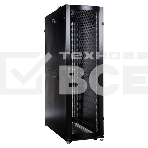 Шкаф серверный ПРОФ напольный 48U (600x1000) дверь перфор., задние двойные перфор., черный, в сборе (ШТК-СП-48.6.10-48АА-9005) (1 коробка), фото12