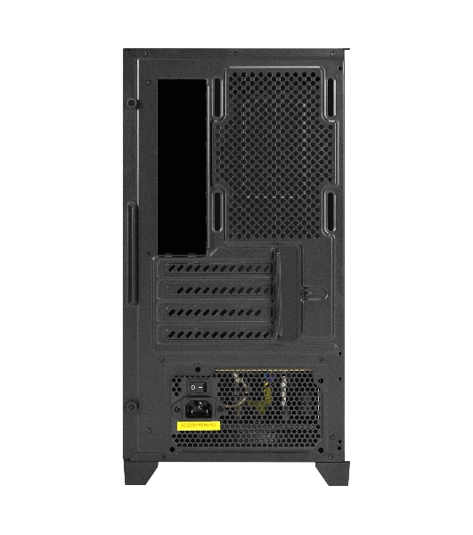 Компьютерный корпус Minitower ExeGate i3 SEA LE-NPX400 (mATX, БП 400NPX, 1*USB+1*USB 3.0, HD аудио, черный, передняя и боковая панели - закаленное стекло)