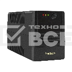 Источник бесперебойного питания ExeGate Power NB-650.LED.AVR.2SH (650VA/390W, LED, AVR, 2*Schuko, батарея 12V 7Ah, черный), фото 1