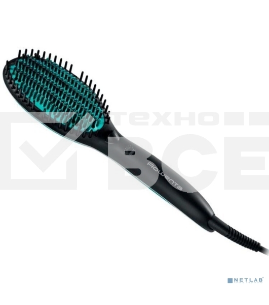 Расческа-выпрямитель Rowenta CF5820F0 черный/зеленый