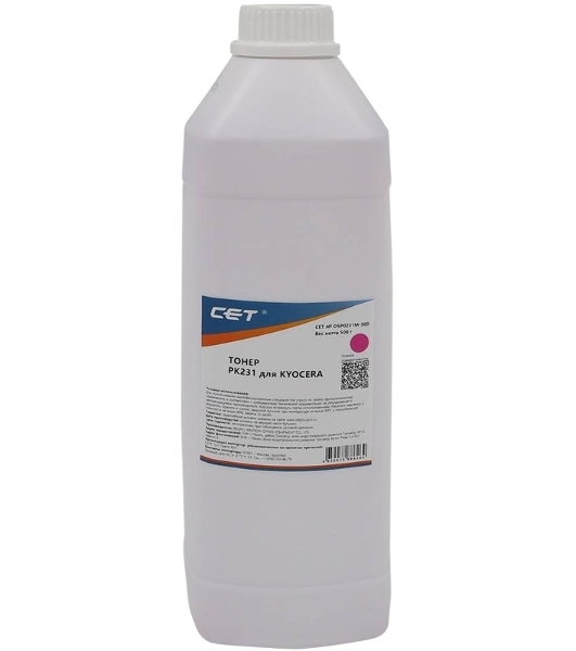 Тонер для Kyocera ECOSYS M8124cidn/8130cidn Magenta (PK231) 500г/бут, (унив.) (TK-8115M) Japan CET