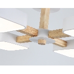 Светильник Ambrella light FL4879/4 WH/WD белый/дерево 72W 3000-6000K D610*160 (без ПДУ), фото4