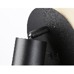 Настенный светильник с выключателем Ambrella light FW2463 BK черный GU10 max 12W+LED 4200K 7W D145*150, фото8