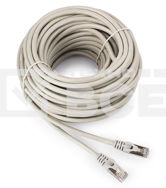 Патч-корд FTP Cablexpert кат.6, 20м, литой, многожильный (серый)