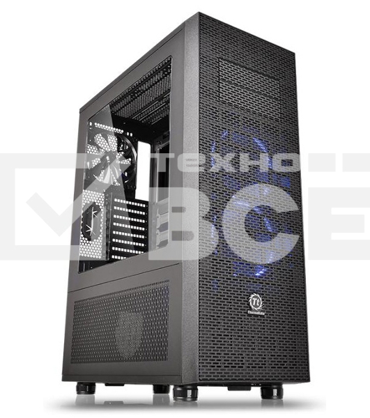 Корпус Thermaltake Core X71 TG черный без БП ATX 2xUSB2.0 2xUSB3.0 audio bott PSU