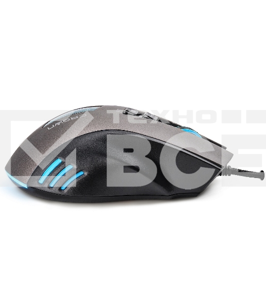 Мышь проводная Crown Gaming CMXG-711 черный, 4000 dpi, USB, кнопки - 8