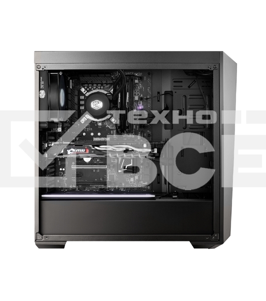 Корпус без блока питания Cooler Master MasterBox 5 Lite RGB, USB 3.0 x 2, 1xFan, 3x120mm ARGB Fan, Black, Splitter cable + Controller, ATX, w/o PSU
