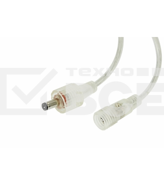 Соединительный кабель (2pin) герметичный (IP67) 2х0.35мм² прозрачный Rexant