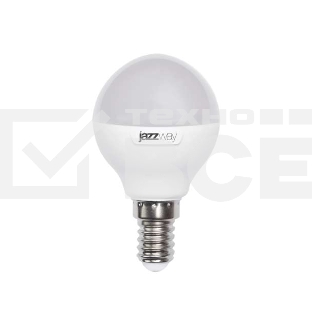 Лампа светодиодная PLED-SP-G45 7Вт шар 3000К тепл. бел. E14 540лм 230В JazzWay 1027856-2