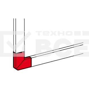 Угол плоский 50х80 Leg 010767