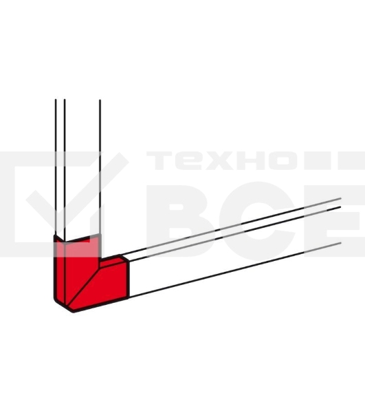 Угол плоский 50х80 Leg 010767