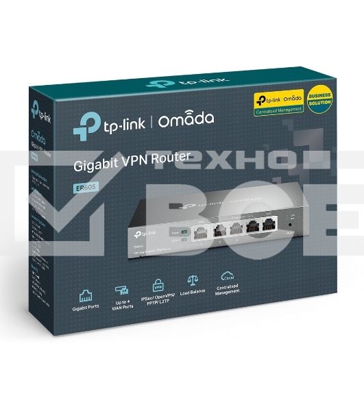 Роутер TP-Link SafeStream ER605 10/100/1000BASE-TX черный