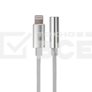 Кабель переходник с iPhone 5/6/7/8/X моделей на AUX гн. 3,5 мм Rexant