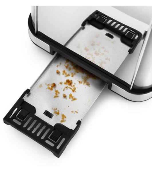 Тостер Kitfort КТ-2036-6 Мощность: 800-950 Вт.Емкость: 2 тоста одновременно,серебристый.