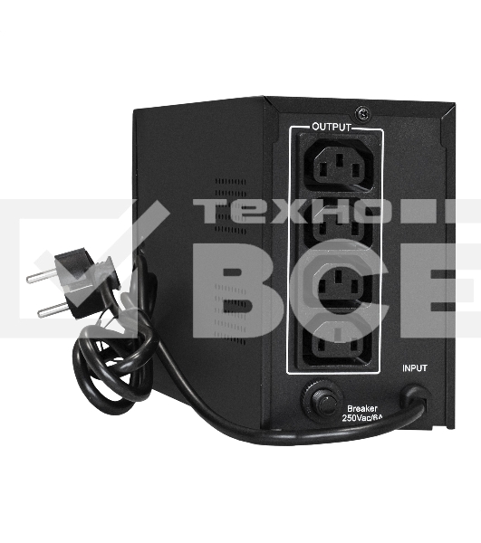 Источник бесперебойного питания ExeGate EX292773RUS Power Back BNB-800.LED.AVR.4C13 <800VA/480W, LED, AVR, 4*C13, металлический корпус, Black>