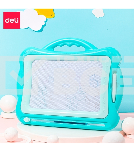 Доска магнитно-маркерная Deli 50303BLUE магнитно-маркерная лак синий 41.6х33.5 см пластик рама