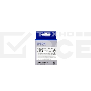 Картридж ленточный EPSON LK-7WBVS (C53S657014) черный на белом (36 мм 8 м) для LabelWorks LW-900P LW-900