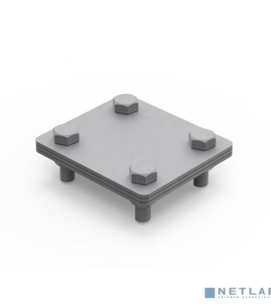 Соединитель полоса-полоса 25-40мм с разделит. пластиной 100х100мм ДКС NG3106