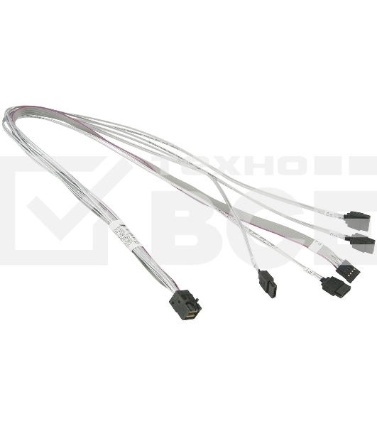 Кабель SuperMicro CBL-SAST-0631 cross-over HDmSAS to 4xSATA 55cm