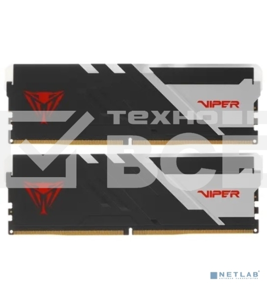 Оперативная память Patriot Viper Venom, DDR5, 64GB (2x32GB), 5200MHz, CL40, с радиаторами, RGB, черный