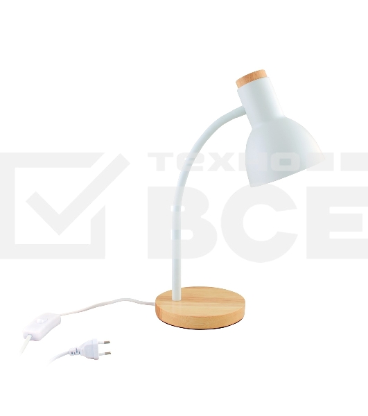 Светильник настольный СТАРТ CT84, E27, до 40Вт, 1,5м, белый