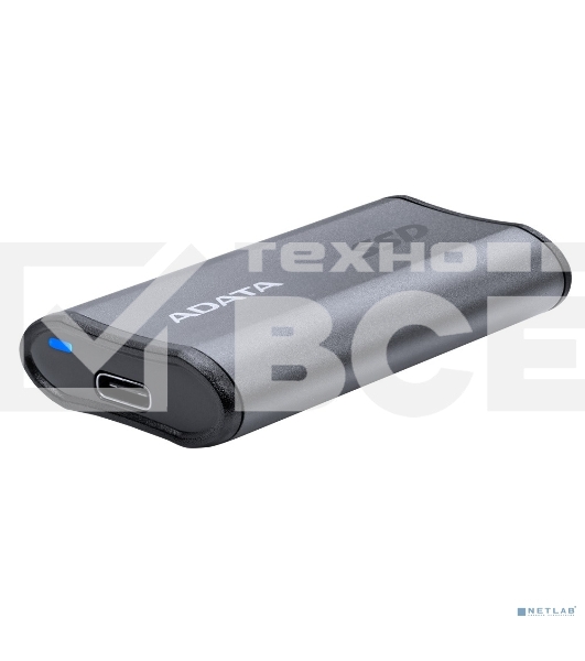 Внешний накопитель SSD ADATA 500ГБ USB-C, SE880, R/W 2000MB/2000MB/s, серый