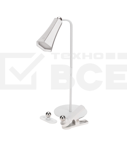 Светильник магнитный переносной Rexant с 3 креплениями, колокольчик, белый