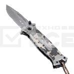 Нож складной Denzel, многоцелевой, системы Liner-Lock, с накладкой G10 на прямой рук-ке+стеклобой 79208, фото2