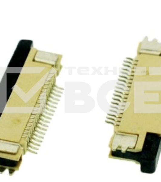 Разъем FPC  Half Coverage Bottom Contact 0.5K-BX-28PWB 28 pin высота 2мм шаг 0,5мм