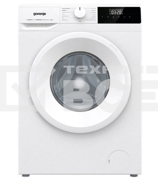 Стиральная машина Gorenje W2NHPI62SCSIRV 20010441 белый, загрузка фронтальная с баком 6 кг, 1200 об/мин., класс: А