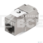 Модуль универсальный Cabeus, keystone, 1хRJ45(8P8C), Toolless, кат. 6, экр., белый, фото 1
