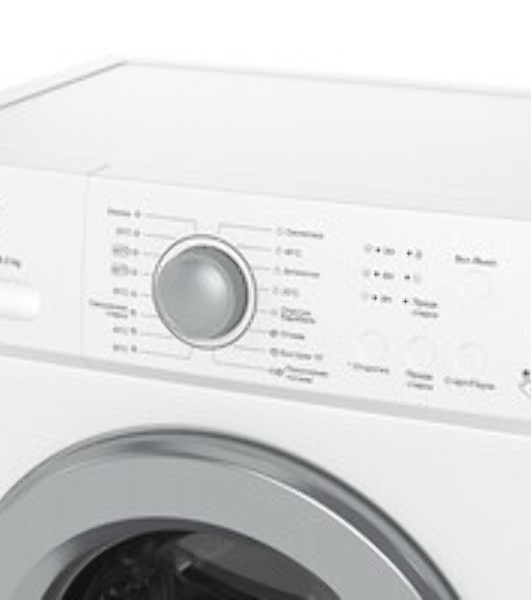 Стиральная машина Hyundai WME6004 белая, загрузка фронтальная 6 кг, 1000 об/мин, класс: A+++