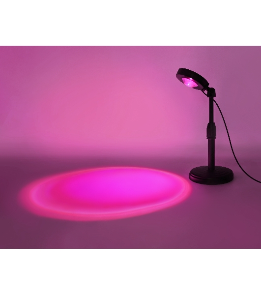 Атмосферная светодиодная настольная лампа Ambrella light DE8385 BK черный LED RGB 3W (ПДУ RGB)