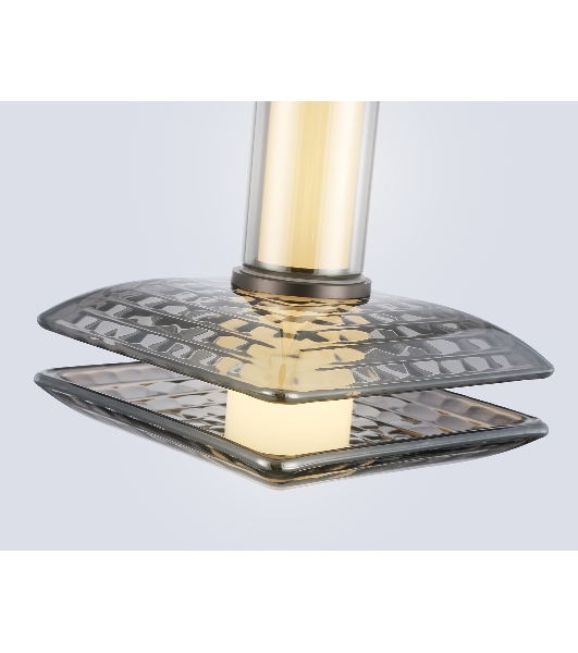Подвесной светодиодный светильник Ambrella light LH31003 GR/SM серый/дымчатый 10W 3000K 150*150*240