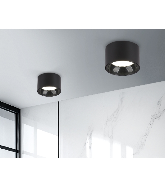 Светильник Ambrella light TN52894 SBK/GBK черный песок/черный глянец GX53 max 12W D97*60