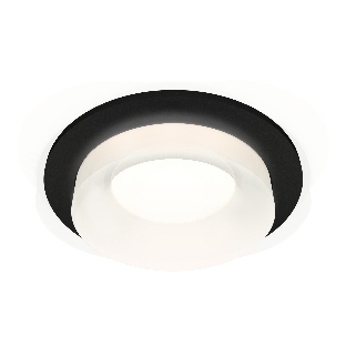 Комплект встраиваемого светильника Ambrella light XC7622044 SBK/FR черный песок/белый матовый MR16 GU5.3 (C7622, N7165)
