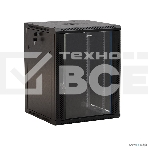 Шкаф настенный Hyperline TWB-1245-GP-RAL9004 19-дюймовый (19