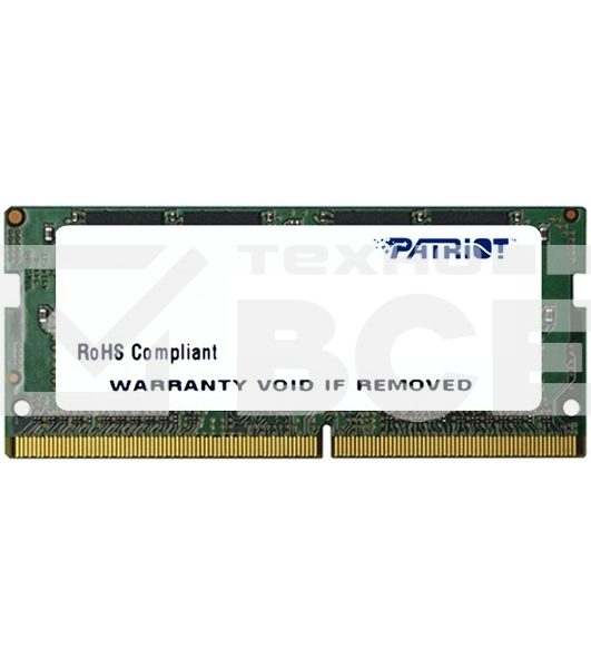 Оперативная память Patriot Signature, DDR4, 16GB (1x16 GB), 2666 MHz, CL19, SO-DIMM