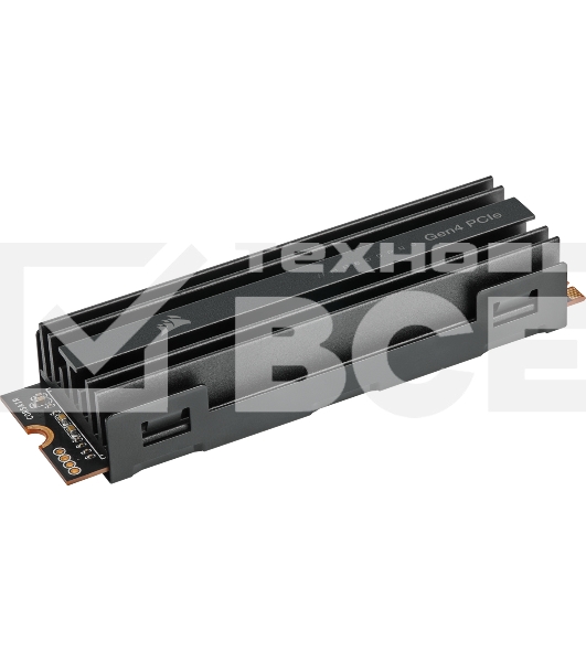Накопитель SSD Corsair MP600 PRO, 2Tb, M.2 2280, PCIe 4.0 x4, NVMe, R/W 7000/6550, с радиатором