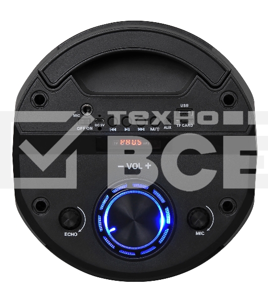 Минисистема Hyundai H-MC170 черный 80Вт/FM/USB/BT/SD/MMC