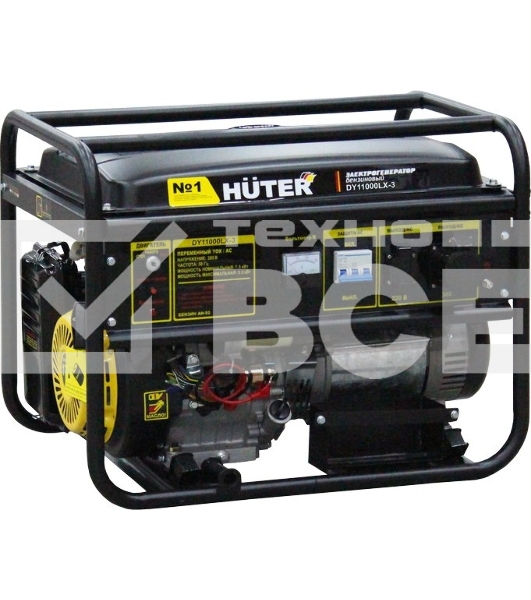 Электрогенератор бензиновый Huter DY11000LX-3, 9 кВт, 91 дБ, 85 кг