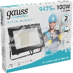 Прожектор уличный Gauss Elementary светодиодный 100Вт корп.алюм.черный, фото4