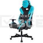 Кресло игровое Knight Thunder 5X черный/голубой эко.кожа крестов. металл, фото10