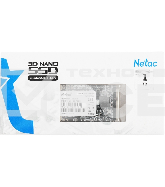 Накопитель SSD Netac N5M, 1000GB, mSATA, R/W 560/520